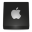Disc Apple Black Icon 32x32 png